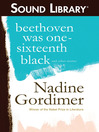 Beethoven Was One-Sixteenth Black